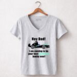 Hey Dad F1 Kimi Antonelli 6 Womens V Neck.jpg