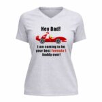 Hey Dad F1 Lewis Hamilton 4 Womens V Neck.jpg