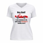 Hey Dad Formula 1 Charles Leclerc 2 Womens V Neck.jpg
