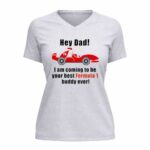 Hey Dad Formula 1 Charles Leclerc 4 Womens V Neck.jpg