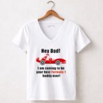 Hey Dad Formula 1 Charles Leclerc 5 Womens V Neck.jpg