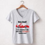 Hey Dad Formula 1 Charles Leclerc 6 Womens V Neck.jpg