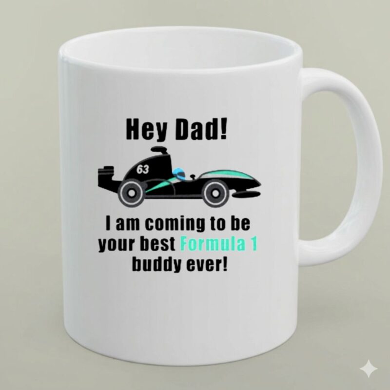 Hey Dad Formula George Russell 1 mug.jpg