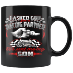 I Asked God For A Racing Partner He Sent Me My Son Sprint Car Racing Mug 2.png