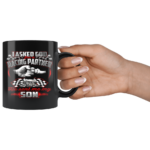 I Asked God For A Racing Partner He Sent Me My Son Sprint Car Racing Mug 3.png