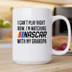 I Cant Play Right Now Im Watching Nascar With My Grandpa 2 mug.jpg