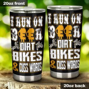 I Run On Beers Dirt Bikes Tumbler Cuss Words 20Oz Tumbler 1.jpg