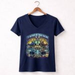 Id Rather Be Drag Racing Funny Racing 2 Womens V Neck.jpg