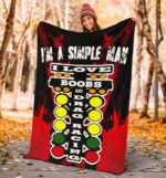 Im A Simple Man Drag Racing Blanket RBR 2.jpg
