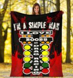 Im A Simple Man Drag Racing Blanket RBR 3.jpg