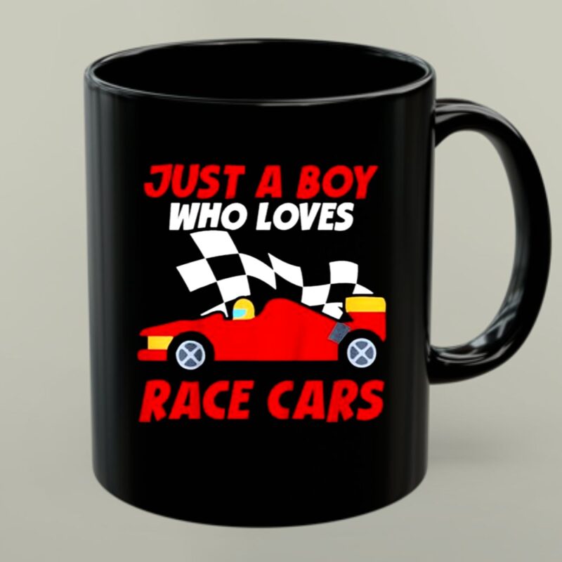 Just A Boy Who Loves Race Cars Gift Dad 1 mug.jpg