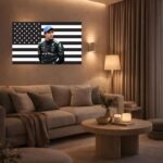 Kimi Antonelli Black American Flag Racing Formula One Wall Art 1.jpg