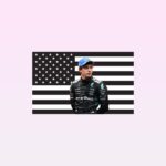 Kimi Antonelli Black American Flag Racing Formula One Wall Art 2.jpg