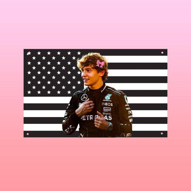 Kimi Antonelli Black US Flag Banner Formula One Outdoor Flag 1.jpg