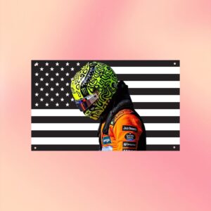 Lando Norris USA Flag Formula 1 Driver Outdoor Flag 1.jpg