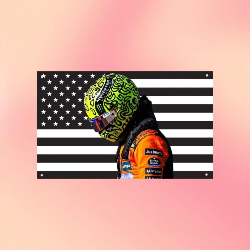 Lando Norris USA Flag Formula 1 Driver Outdoor Flag 1.jpg