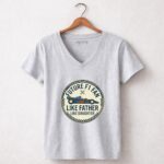 Like Father Like Daughter F1 Fan Vintage 6 Womens V Neck.jpg