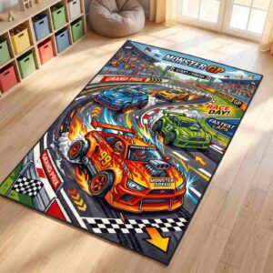 Monster Truck Racing Rectangle Rug 1.jpg