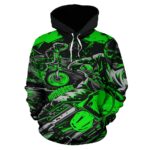 Motocross All Over Print Hoodie Green 3.jpg