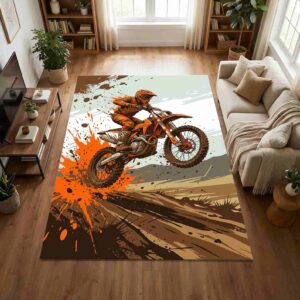 Motocross Dirt Bike Area Rectangle Rug 1.jpg