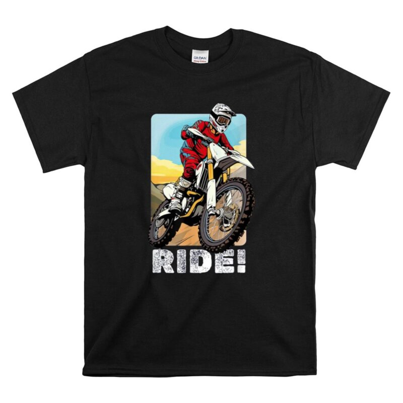 Motocross Dirt Bike Racing Vintage Rider Dirt Bike 1 T Shirt.jpg