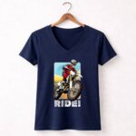 Motocross Dirt Bike Racing Vintage Rider Dirt Bike 2 Womens V Neck.jpg