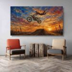 Motocross Jump at Sunset Canvas 2.jpg