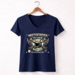 Motocross Pit Crew Racing Team 2 Womens V Neck.jpg