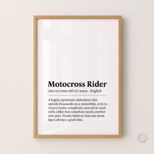 Motocross Rider Funny Definition Wall Art 1.jpg