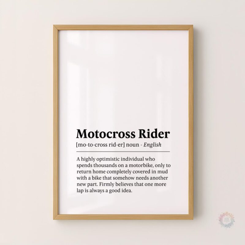 Motocross Rider Funny Definition Wall Art 1.jpg