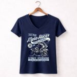 Motocross Vintage Racing Speedway 2 Womens V Neck.jpg