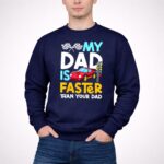 My Dad Is Faster Than Your Dad Checker Flag Race 5 Long Sleeves.jpg