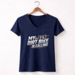 My Dirt Bike Is Calling 2 Womens V Neck.jpg