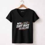 My Dirt Bike Is Calling 4 Womens V Neck.jpg
