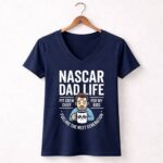 Nascar Dad Life Fueling the Next Generation of Fans 2 Womens V Neck.jpg