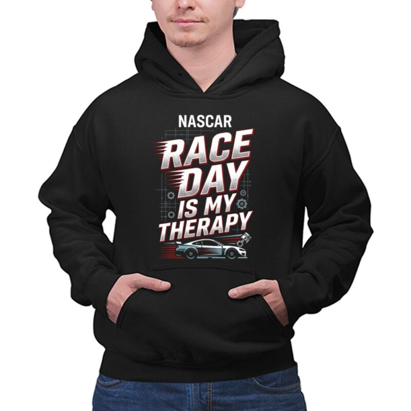 Nascar Dad Race Day Is My Therapy 1 Hoodie.jpg