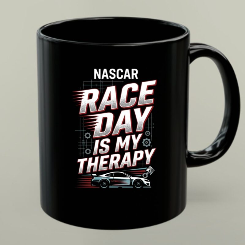Nascar Dad Race Day Is My Therapy 1 mug.jpg