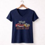 Nascar Dad Racing Enthusiast 2 Womens V Neck.jpg