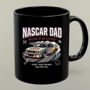 Nascar Dad Racing Is My Escape Vintage 1 mug.jpg
