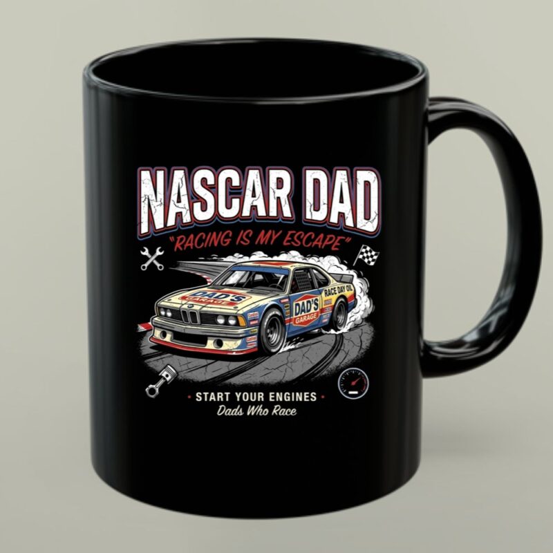 Nascar Dad Racing Is My Escape Vintage 1 mug.jpg