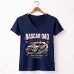 Nascar Dad Racing Is My Escape Vintage 2 Womens V Neck.jpg