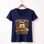 Nascar Racing and Beer Dad Vintage 2 Womens V Neck.jpg