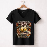 Nascar Racing and Beer Dad Vintage 4 Womens V Neck.jpg