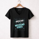 Nascar Weekend Vibes For Dad 4 Womens V Neck.jpg