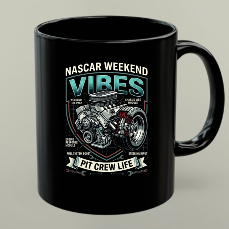 Nascar Weekend Vibes Pit Crew Life For Dad 1 mug.jpg
