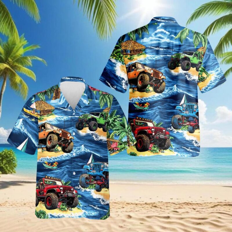 Off Road Truck Beach Tropical Hawaiian Shirt 1.jpg