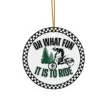 Oh What Fun It Is To Ride Motocross Ceramic Ornament 1.jpg