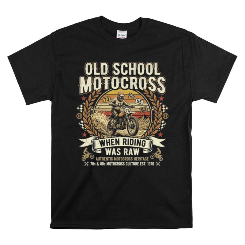 Old School Motocross 1 T Shirt.jpg
