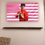 Ollie Bearman Formula One USA Flag Outdoor Flag 1.jpg