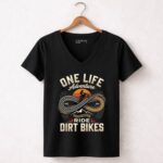 One Life Ride Dirt Bikes 4 Womens V Neck.jpg